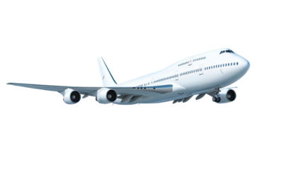 Widebody airliner in dramatic angled flight
