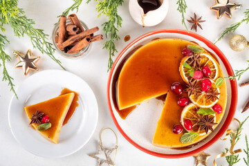 Mexican Christmas flan