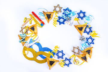 Jewish holiday Purim background