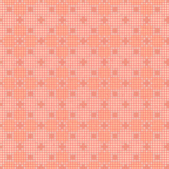 vector seamless pattern. embroidery template. hand drawn squares. peach color. repetitive background. modern decorative art. geometric fabric swatch. textile design. home decor