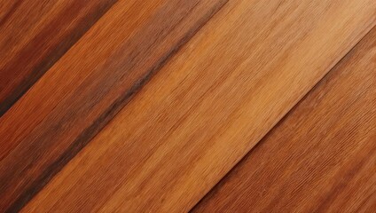 Obraz premium Warm brown wooden planks arranged diagonally for a rustic background.