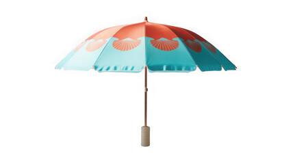 Obraz premium umbrella for sea and sun protection isolated for background.
