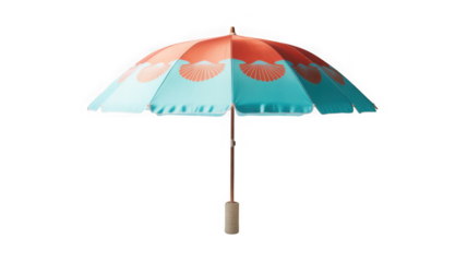  umbrella for sea and sun protection isolated for background.