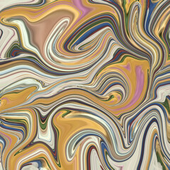 Obraz premium A dynamic abstract swirl texture with flowing multicolor marble effects, blending organic curves into a rich art background design. 
