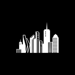 Obraz premium city skyline vector illustration