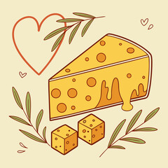 cheese and bread