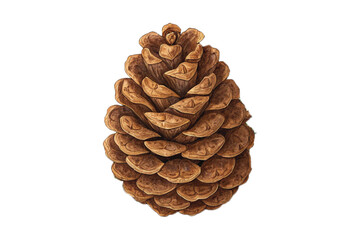 set-of-pine-cones-isolated-on-transparent-background