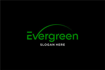 Evergreen company logo with slogan placeholder.