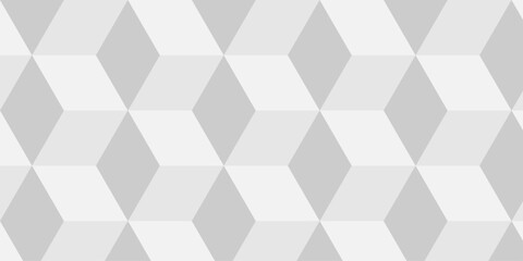 Abstract white and gray geometric style minimal blank cubic. Geometric pattern illustration mosaic, square and triangle wallpaper. seamless triangles shape mosaic backdrop art texture vector grid.
