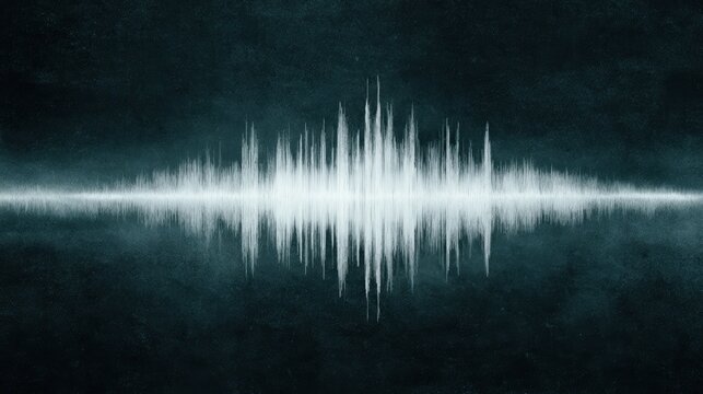 Sound Wave Visualization: A striking visual representation of a sound wave pulses against a textured backdrop, symbolizing the ebb and flow of acoustics.