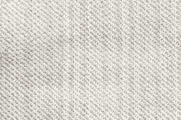 Cloud Dancer fabric texture background in a neutral, off-white color