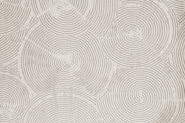 Abstract cloud dancer pattern with concentric circles in neutral tones