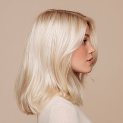 Hairdresser of hair shampoo or hair conditioner commercial