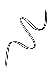 Line art ribbon
