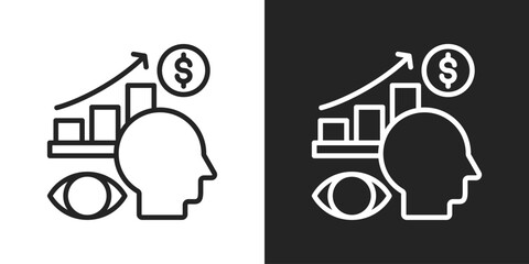 audit Icon In Black And White Line Style
