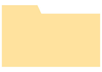 ビジネス・学習用のドキュメントフォルダ・横長デザインのファイル整理用アイコン