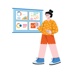 Design Presentation Flat Vector Icon EPS 10 File