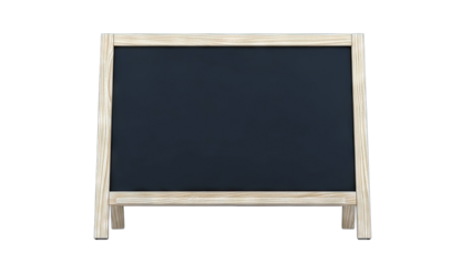 Blank Chalkboard Sign on White Background