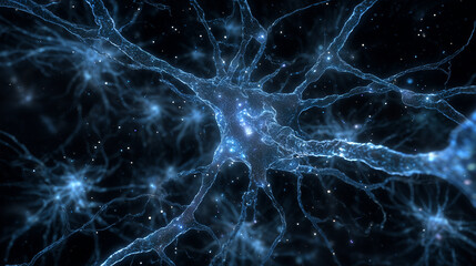 Neural web pathways showing AI digital connections