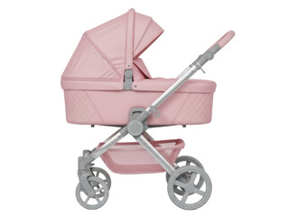 Isolated baby stroller, pram, or bassinet for newborns or infants, for child transportation