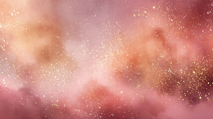 Dreamy pastel gradient background with soft golden light and ethereal glow, Generative AI