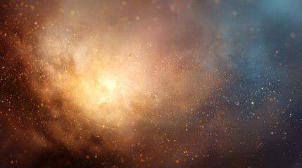 Dreamy pastel gradient background with soft golden light and ethereal glow, Generative AI