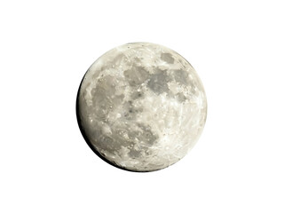Isolated celestial lunar body, lunar surface, natural satellite, astronomical object