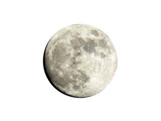 Isolated celestial lunar body, lunar surface, natural satellite, astronomical object