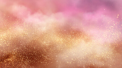 Dreamy pastel gradient background with soft golden light and ethereal glow, Generative AI