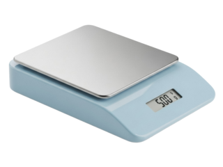 Isolated digital kitchen scale for cooking preparation weighing measurement device tool