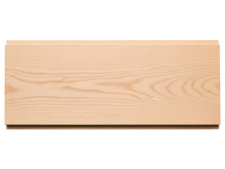 Isolated plank of milled lumber for interior design in home renovation, flooring and paneling