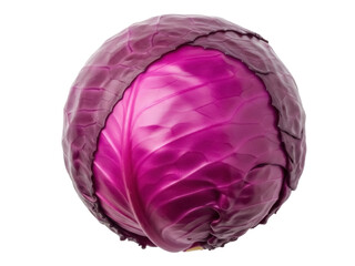 Obraz premium Isolated vibrant red cabbage, a nutritious and flavorful vegetable perfect for salads and meals