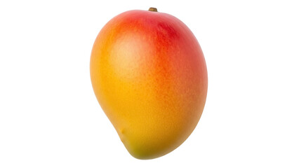 Isolated Whole Mango Fruit with Red and Yellow Peel, Fresh and Juicy, Healthy Food