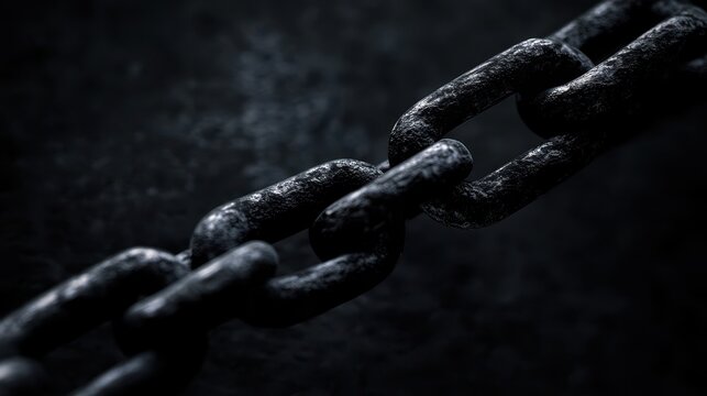 black metal chain background - Powered by Adobe