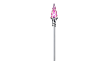 Isolated elegant crystal scepter, princess wand, magic stick, fairy tale, royal artifact