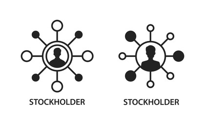 Stockholder icon. Investor vector icon