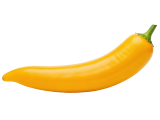 Isolated yellow pepper, vibrant and ripe vegetable, adds zing to cooking or food photography