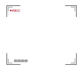 Red recording indicator light symbol for video and audio capture. isolated on transparent background