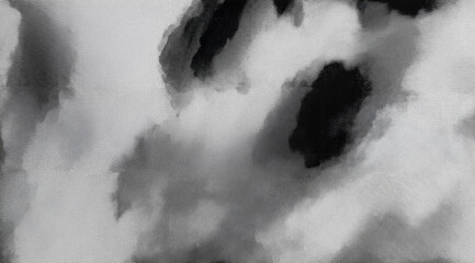 Artistic grayscale texture featuring soft blurred shapes and fluid transitions, creating a modern abstract background suitable for creative design, graphics, and visual compositions.