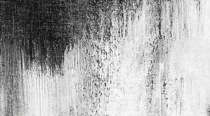 High-contrast black and white grunge paint texture featuring distressed strokes, rough marks, and artistic imperfections. Ideal for bold graphic design, posters, album art, and textured backdrops.