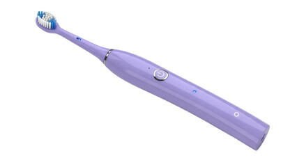Isolated Lavender Electric Toothbrush, Oral Hygiene, Dental Health, and Wellness Product