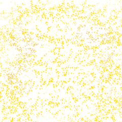 Abstract Yellow Golden Snowflakes Pattern Isolated Without Background Png
