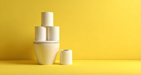 Celebrate National Osaka Toilet Paper Day with a clean, crisp, and modern poster design featuring a pristine white toilet, perfect for sanitation campaigns and public health awareness initiatives