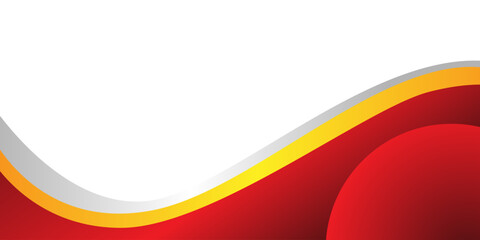 Red and Gold gradient wavy background with soft and smooth color, suitable for abstract and banner background