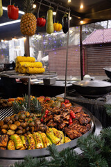 fruits and vegetables at market