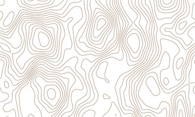 Abstract gold topographic lines on a green background. Golden line waves topographical design. Geographic mountain contours Vector Illustration.
