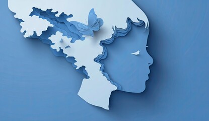 Modern Paper Cut Style Design with Parametric Elements for Creative Projects &ndash; Minimalistic Flat Illustration Perfect for Backgrounds, Websites, and Digital Art, Adding Depth and Texture