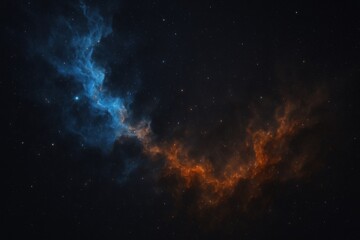 Obraz premium Abstract Nebula Cloudscape in Deep Space with Stars, Cosmic Background for Science or Technology
