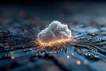 Cloud on a circuit board: a futuristic look at digital data and cloud computing technology