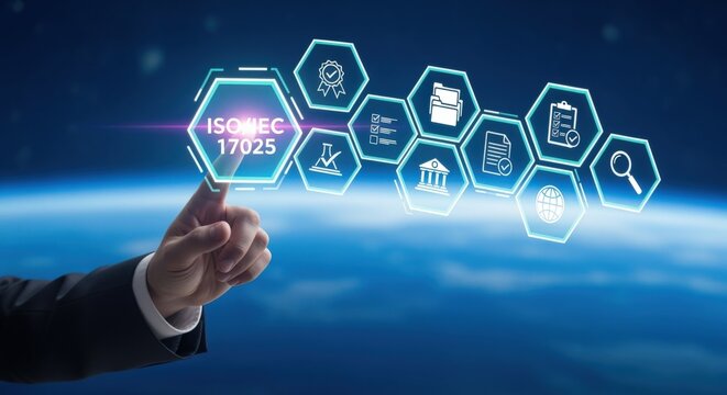 ISO/IEC 17025 Compliance: Hand Interacting with Digital Interface for Laboratory Quality Management System Standards and Accreditation